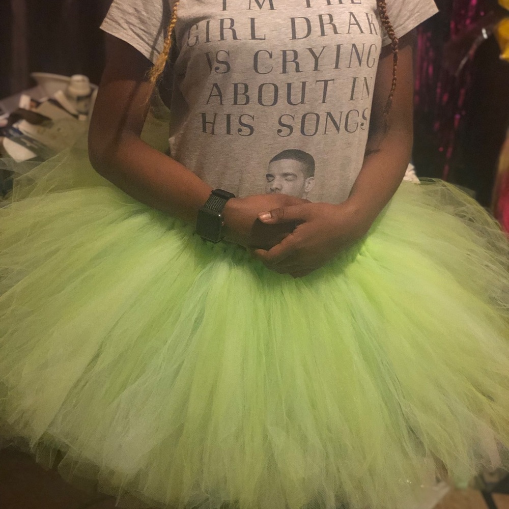 Apple green n mint lg girl tutu